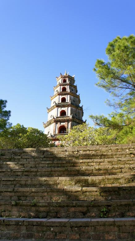 Free stock image of Thien Mu Pagoda created by Anthony Nguyen