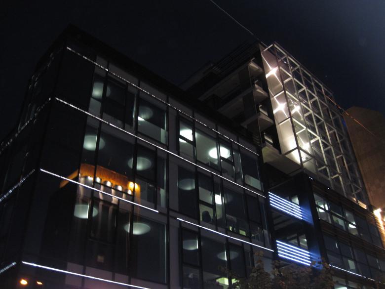 Free stock image of Modern building at night created by Boris Kyurkchiev