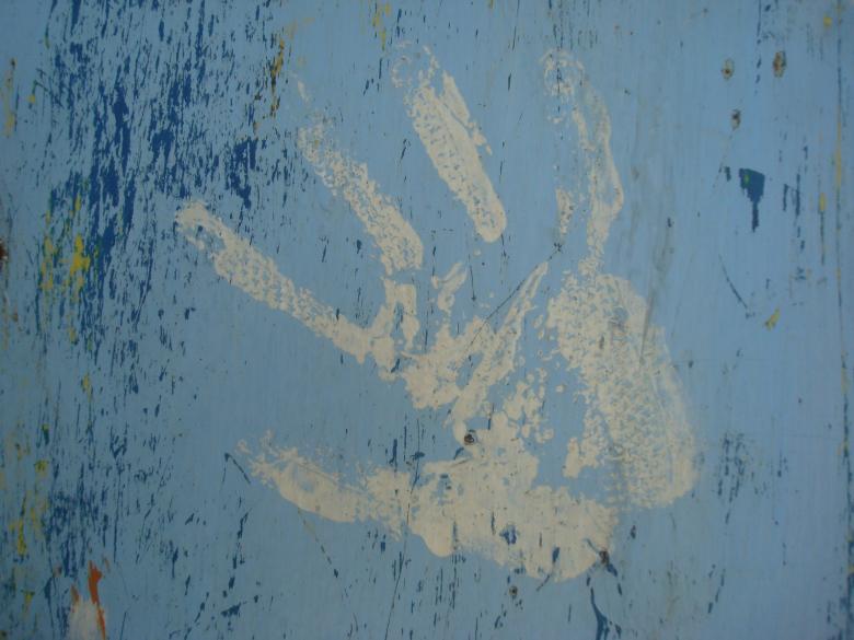 Free stock image of Paint hand print created by Boris Kyurkchiev