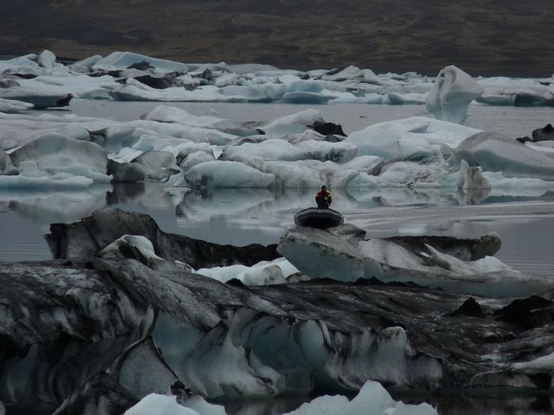 Free stock image of Icebergs in glacier lake created by Melissa Bjarnadottir