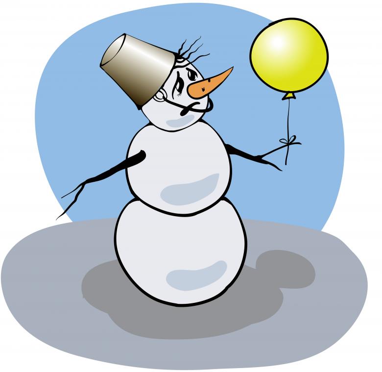 Free stock image of Snowman created by Valerii Stoika