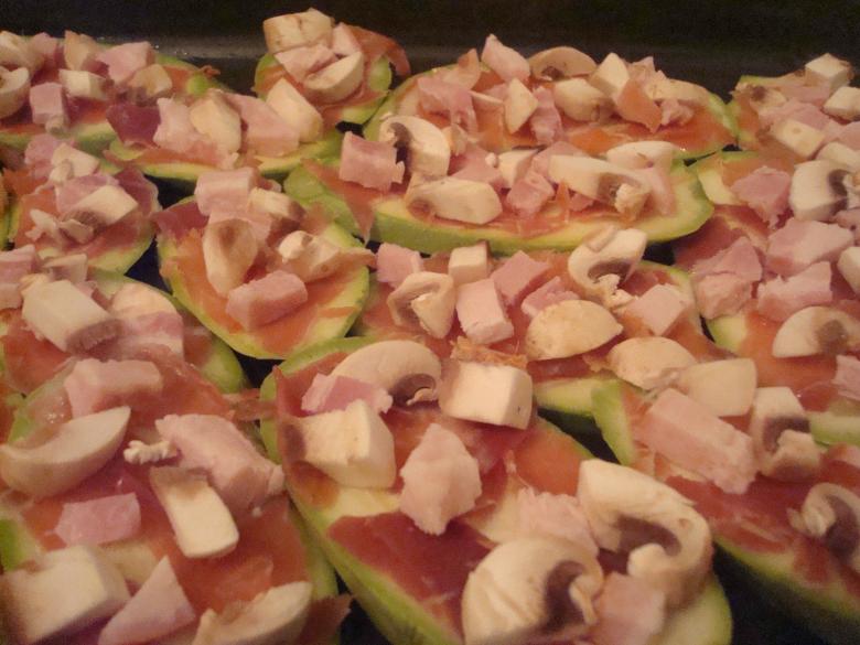 Free stock image of Zucchini, prosciutto, ham and mushrooms created by Boris Kyurkchiev