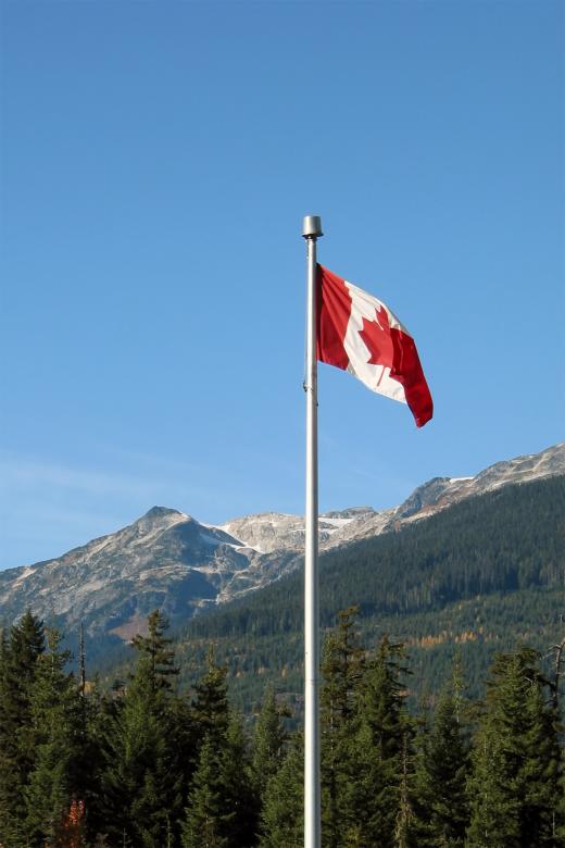 Free stock image of Canadian flag created by Geoffrey Whiteway