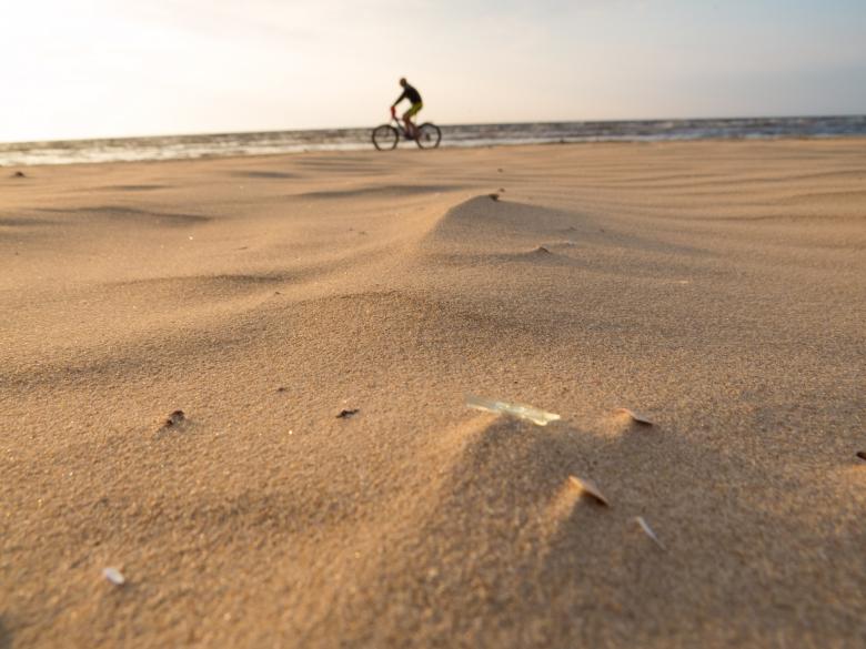 Free stock image of Cycling along the beach seaside created by Janis Urtans