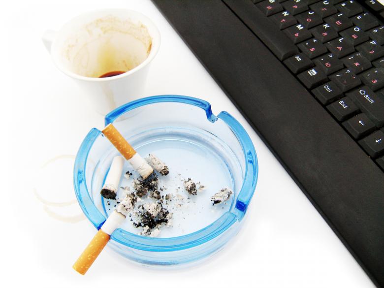 Free stock image of cigarette in ashtray created by 2happy