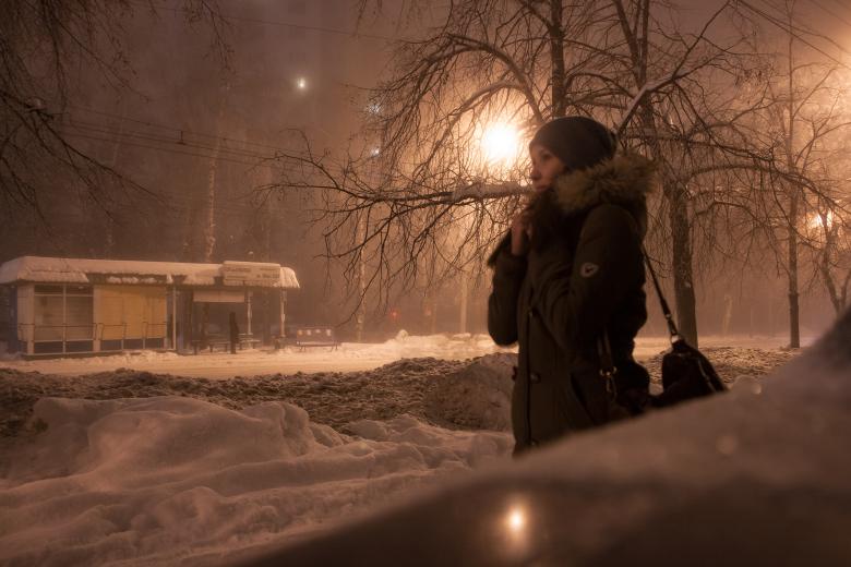 Free stock image of winter scene with girl created by 2happy