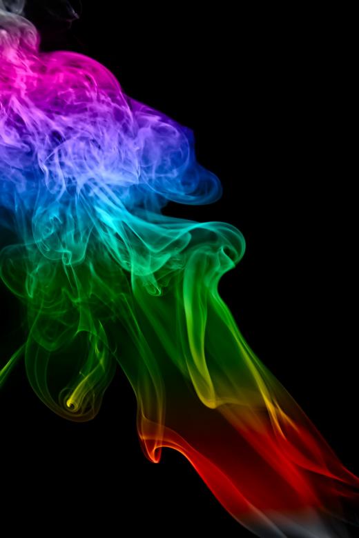 Free stock image of Multi Color Smoke on Black Background created by 2happy