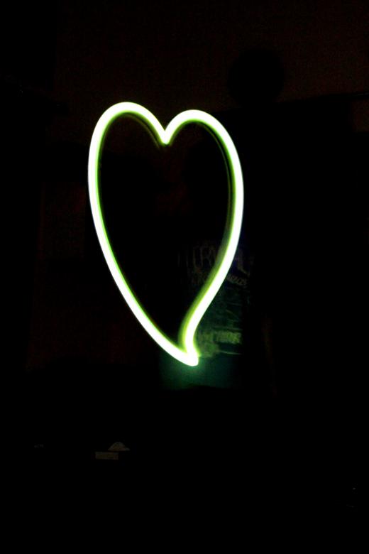Free stock image of Heart Light Drawing Effect created by Mohummad Abdullah