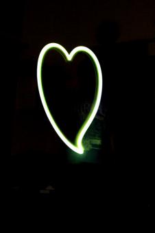 Heart Light Drawing Effect - Free Stock Photo
