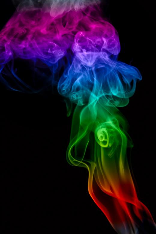 Free stock image of Multicolored smoke on Black Background created by 2happy