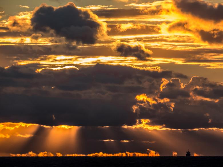 Free stock image of Sunset art created by Janis Urtans