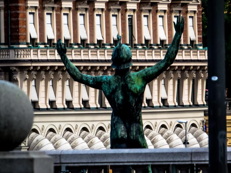 Free stock image of Man looking over the Stockholm created by Janis Urtans