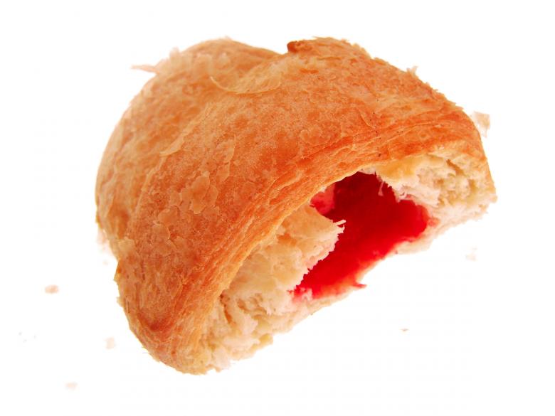 Free stock image of Bun with red jam created by 2happy