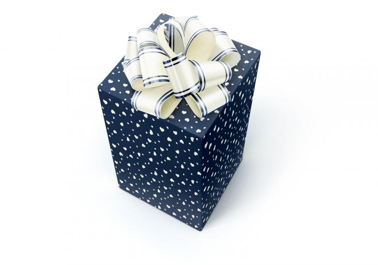 Free stock image of Blue Gift with Ribbon created by 2happy