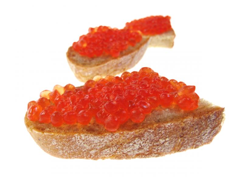 Free stock image of sandwich with fish roe created by 2happy