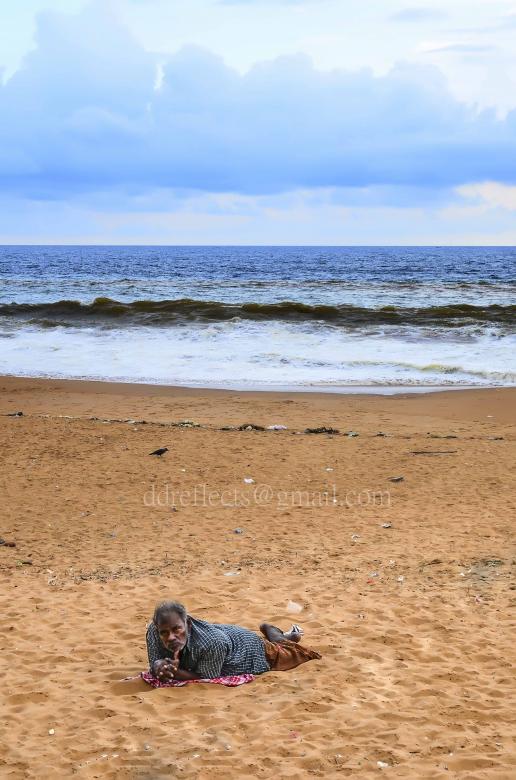 Free stock image of Alone man on the beach created by DEEPU DAS