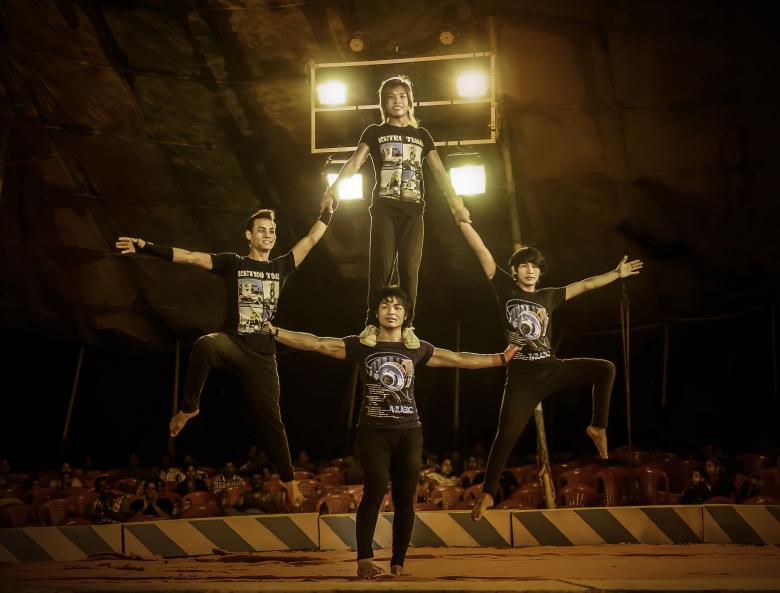 Free stock image of Circus acrobats created by DEEPU DAS