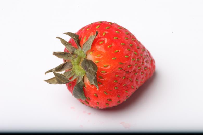 Free stock image of Strawberry isolated on white background created by Jared Davidson