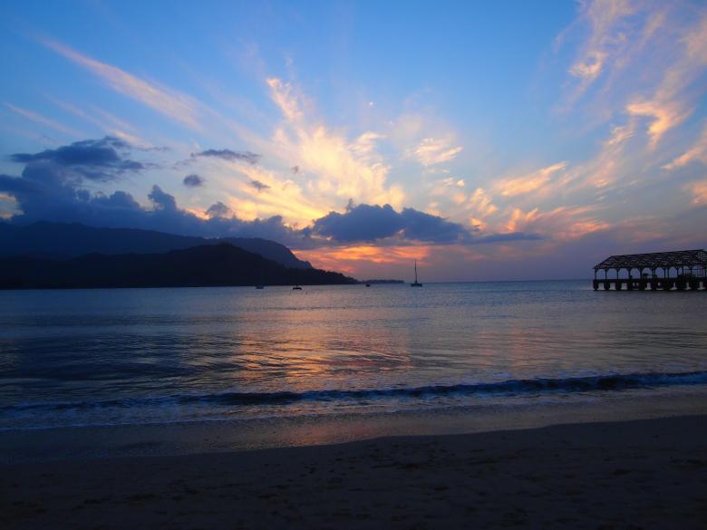 Free stock image of Kauai Sunset created by Jared Davidson