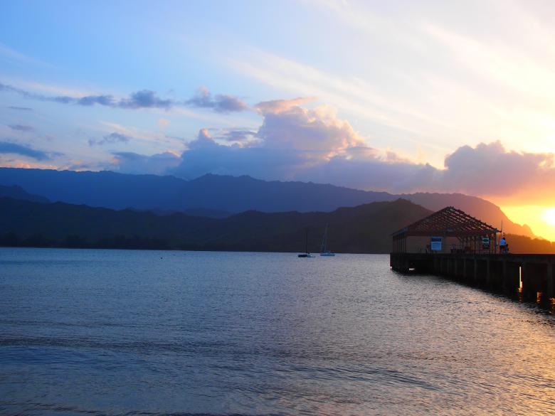 Free stock image of Sunset in Kauai Hawaii created by Jared Davidson