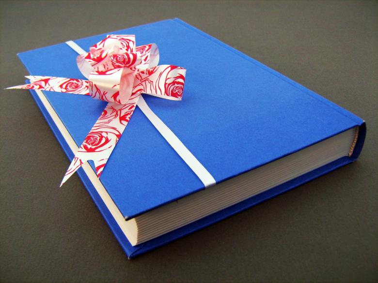 Free stock image of Blue book with bow created by 2happy