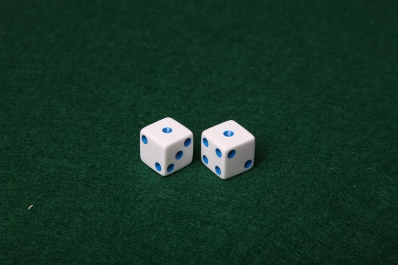 Free stock image of Dice on green felt table created by Jared Davidson