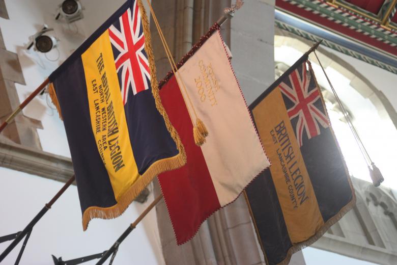 Free stock image of Flags in the North Transept created by Jeff Robinson