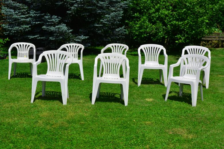 Free stock image of White chairs created by Matija