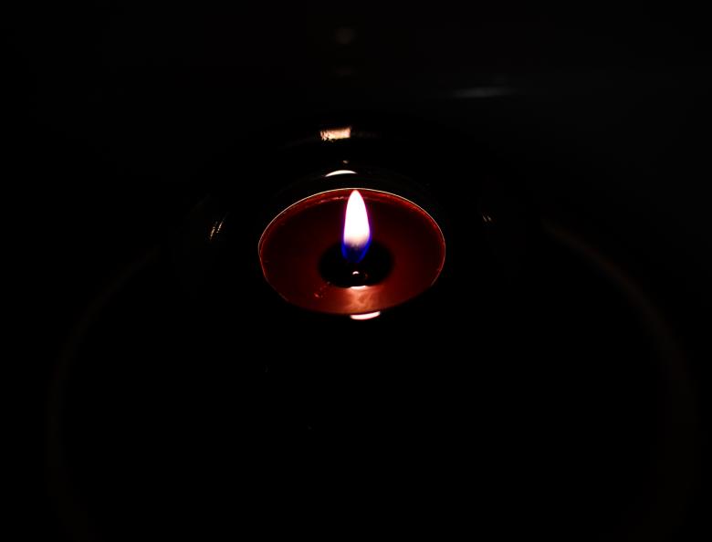 Free stock image of Candle with black background created by Octavian