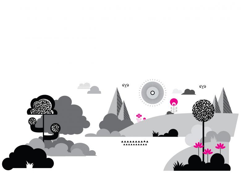 Free stock image of Landscape illustration created by FruityLOGIC Design