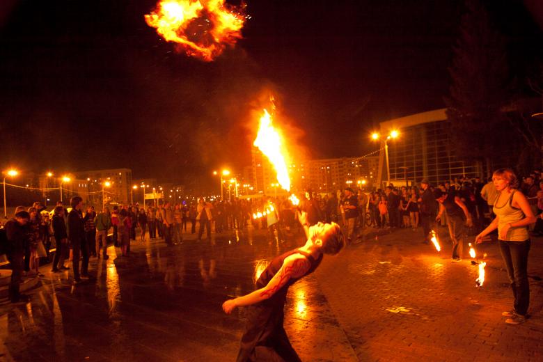 Free stock image of Fire show created by skydie