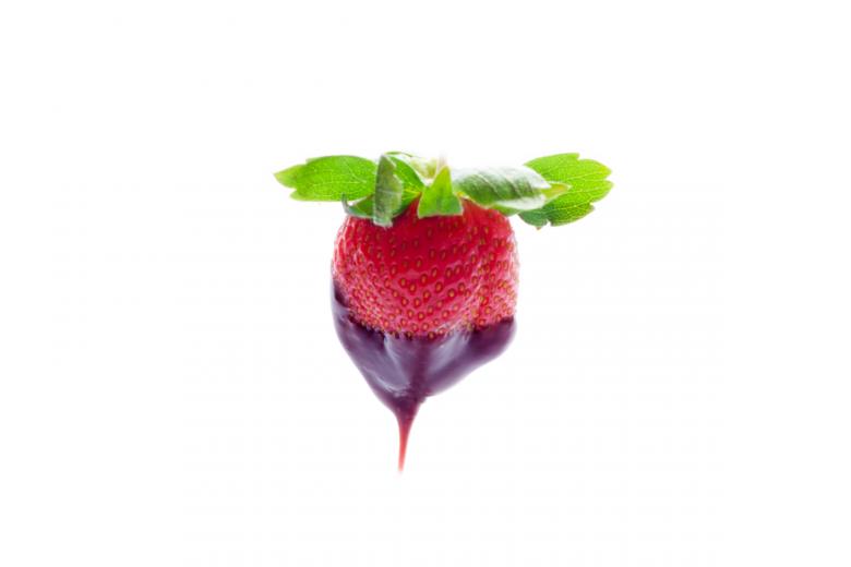 Free stock image of Strawberry in chocolate created by Geoffrey Whiteway