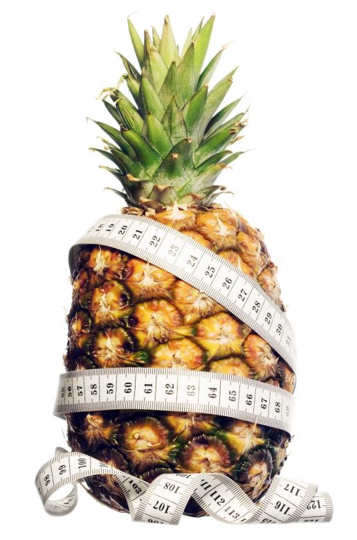 Free stock image of Measuring tape on Pineapple created by 2happy