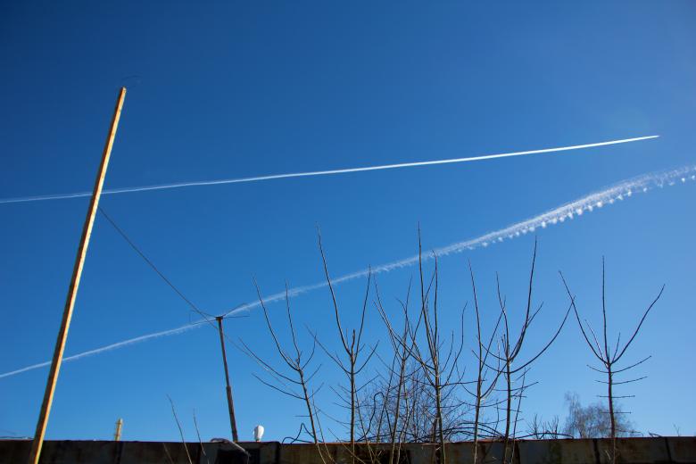 Free stock image of Airplane flying through the sky created by 2happy