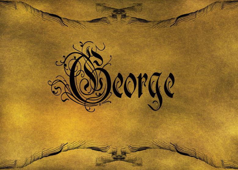 Free stock image of Old World Calligraphy created by George Cuda