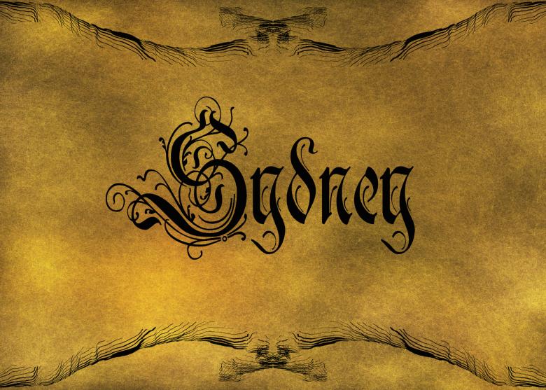 Free stock image of Old World Calligraphy created by George Cuda