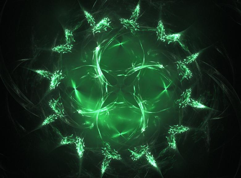 Free stock image of Green fractal created by Alen