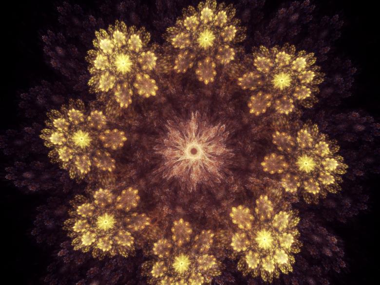 Free stock image of Fractal flower created by Alen