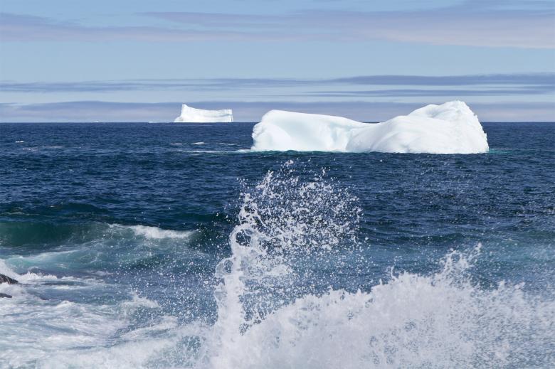 Free stock image of Icebergs at Sea created by Geoffrey Whiteway