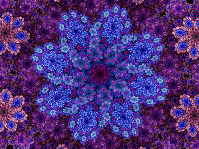 Free stock image of Fractal flower created by Alen