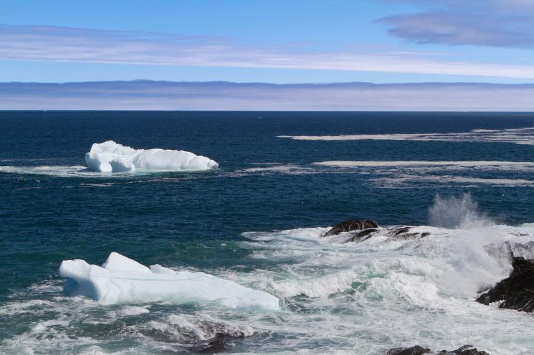 Free stock image of Icebergs in the Waves created by Geoffrey Whiteway