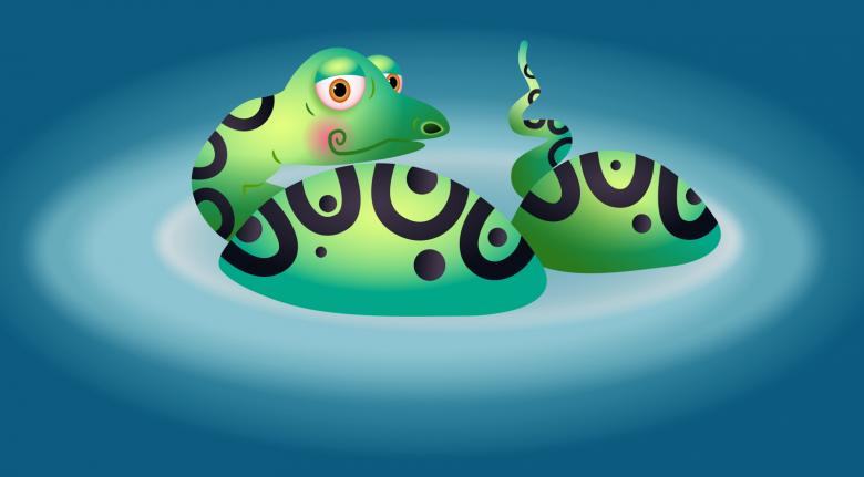 Free stock image of Cartoon Snake created by Prawny