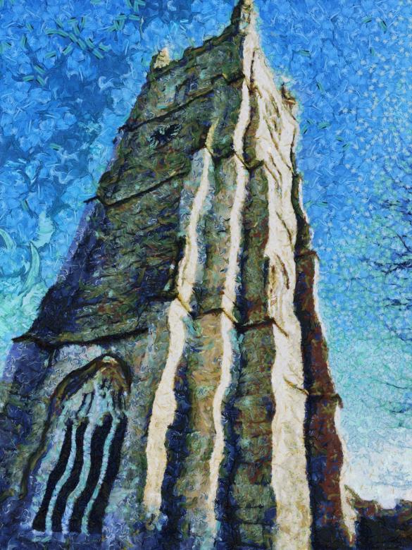 Free stock image of Church Tower Painting created by Prawny