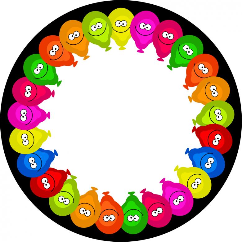 Free stock image of Cartoon Balloon Border created by Prawny