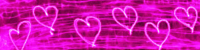 Free stock image of Pink Heart Banner created by Prawny