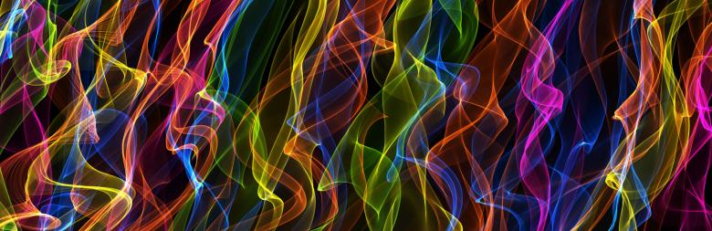 Free stock image of Rainbow Flame Banner created by Prawny