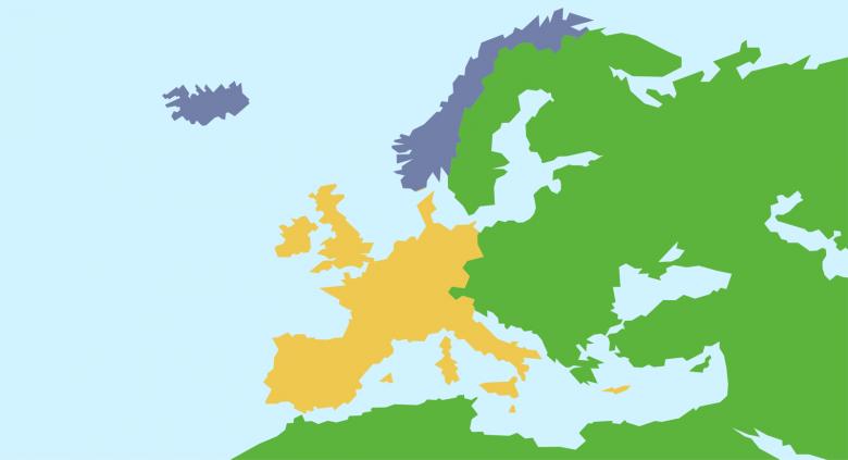 Free stock image of Map of Europe created by Prawny