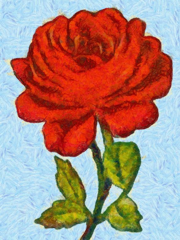 Free stock image of Red Rose created by Prawny