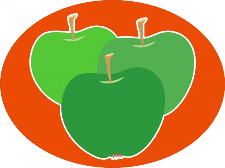 Free stock image of Three Green Apples created by Prawny