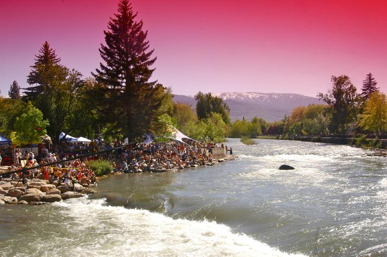 Free stock image of River with Pink Sky created by Chance Buell